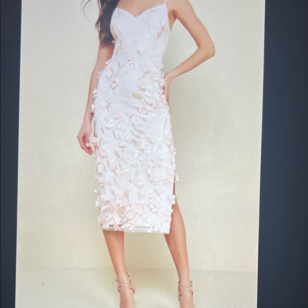 Lulu's Blush Pink Embellished Maxi Dress